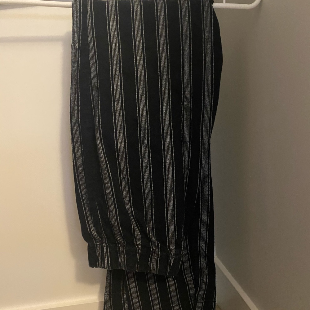 Brandy black and grey striped pants